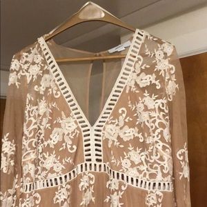 Beautiful nude lace dress